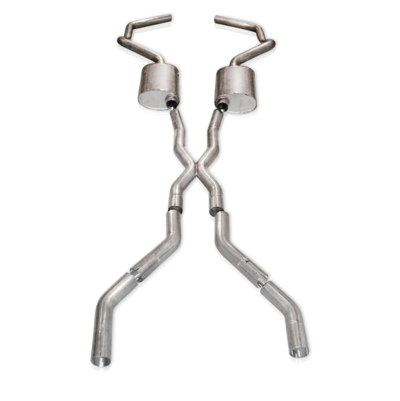 Stainless Works Chevy Camaro 1967-69 Auspuff 2,5 Zoll Edelstahl mit X-Rohr