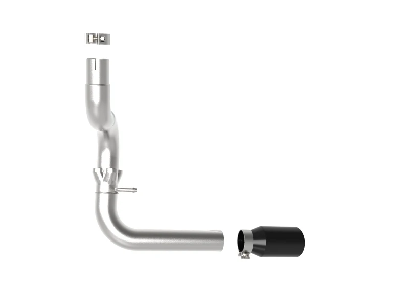 aFe 20-21 Jeep Wrangler Großbohr-HD 3 Zoll 304 Edelstahl DPF-Back Abgasanlage - Schwarze Spitze
