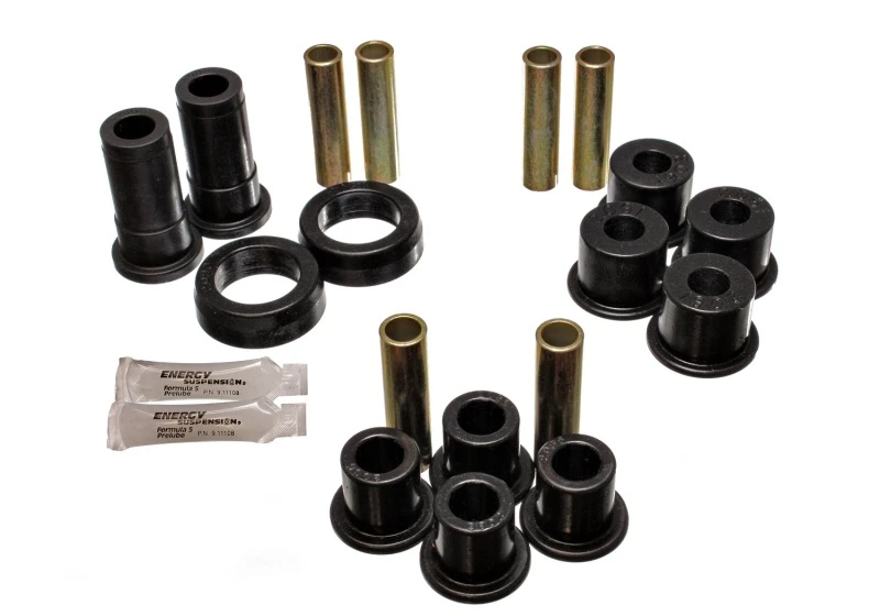 Energy Suspension 91-94 Ford Explorer/Bronco II 2WD/4WD Schwarzes Hinteres Blattfedern-Lager-Set