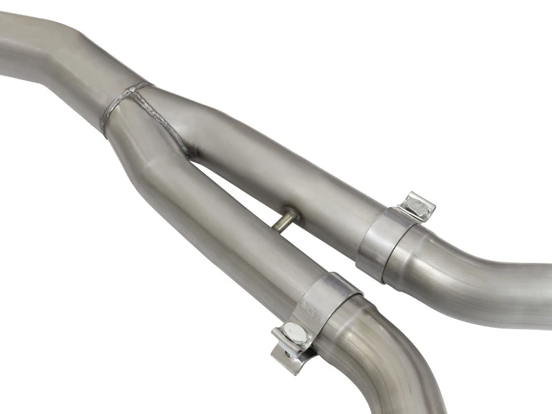 aFe MACHForce XP Auspuff-System Cat-Back SS-304 EXH mit schwarzen Endrohren 15-16 Ford Mustang EcoBoost 2.3L (t)