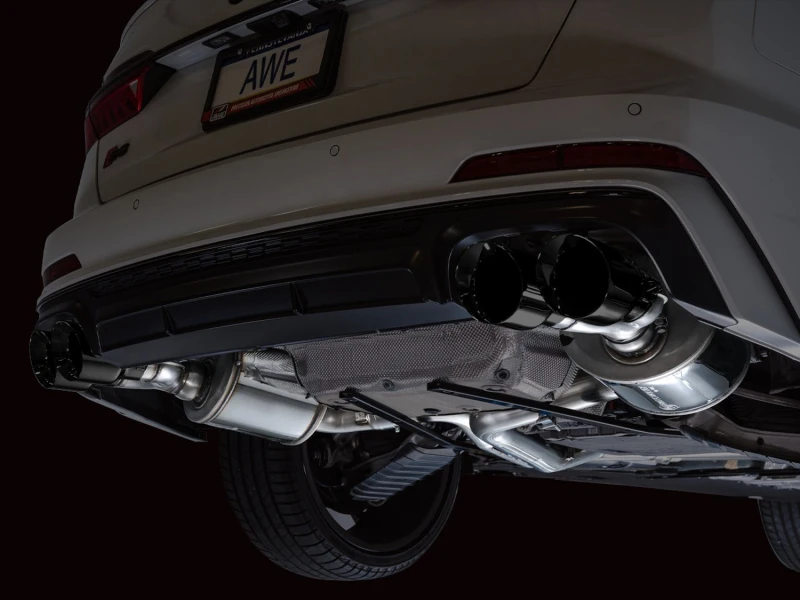 AWE Tuning 19-23 Audi C8 S6/S7 2.9T V6 AWD Touring Edition Auspuff - Diamantschwarze Endrohre