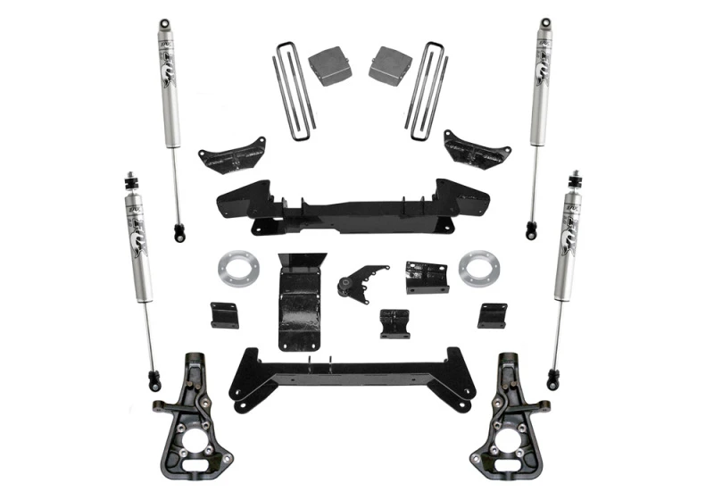 Superlift 6 Zoll Höherlegungskit mit Fox 2.0 Stoßdämpfern für 2001–2010 Chevrolet Silverado 2500HD/3500 4WD