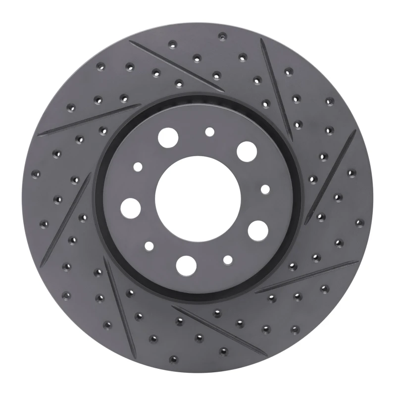 DFC 99-09 Volvo S60 Front Right Drilled & Slotted Geoperformance Rotor