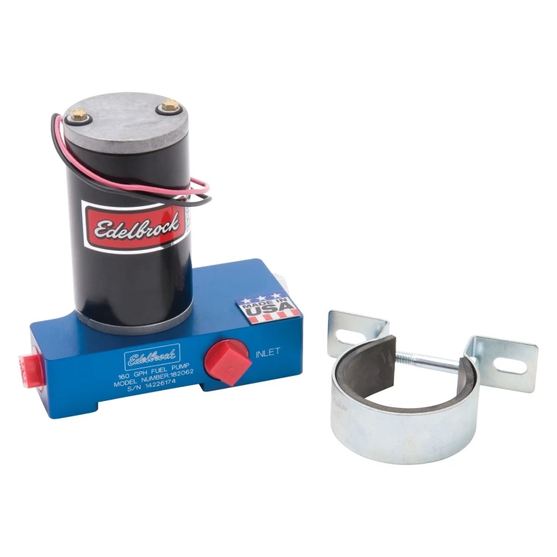 Edelbrock Quiet-Flo Elektrische Kraftstoffpumpe 160 GPH Blau