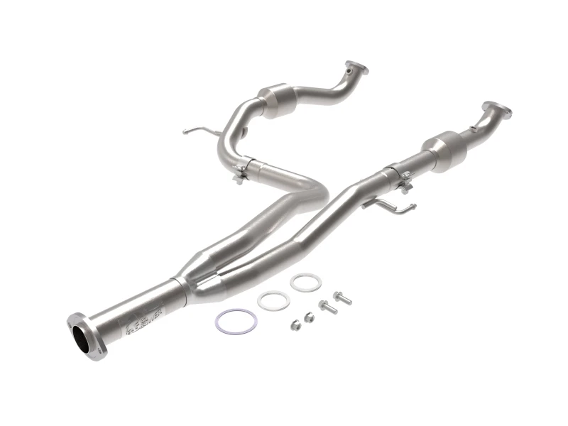 aFe Toyota Tacoma 16-17 V6-3,5L Twisted Steel Y-Rohr mit Kat