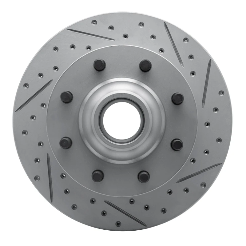 DFC 71-95 Chevrolet P20 Van Front Right Drilled & Slotted Geoperformance Rotor
