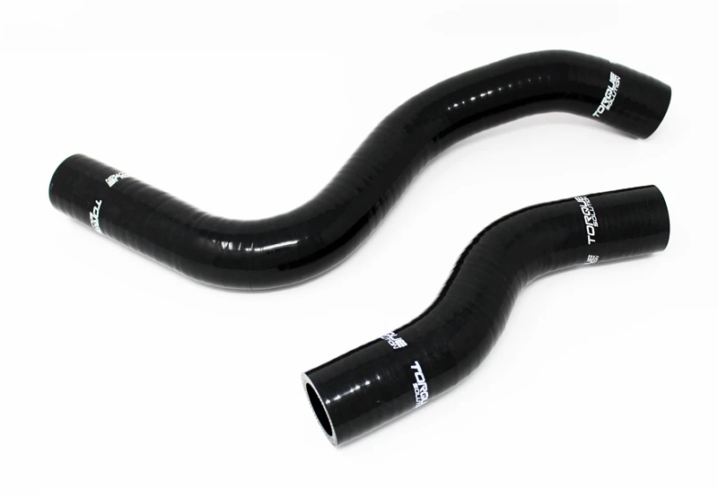 Torque Solution Silikon Wasserkühlerschlauch-Kit (Schwarz) für 2017+ Honda Civic Type-R