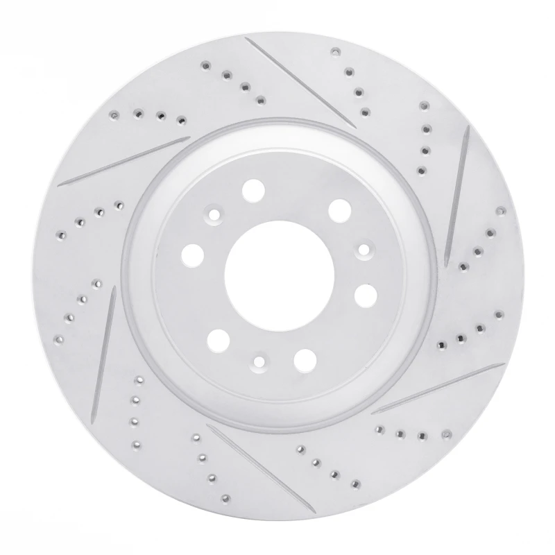 DFC 04-09 Cadillac Srx Front Right Drilled & Slotted Geoperformance Rotor