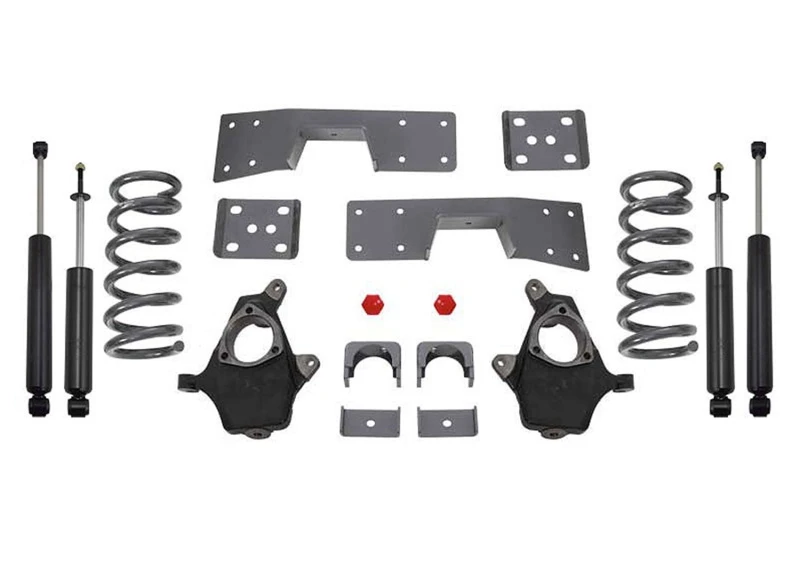 MaxTrac 99-06 GM C1500 2WD V8 4in/6in Lowering Spindle Kit