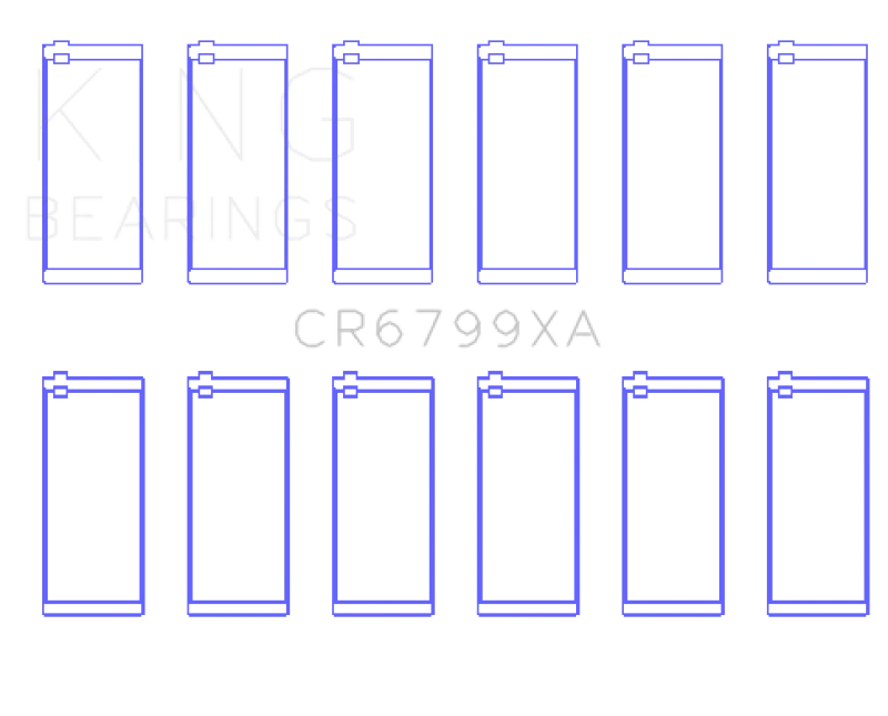 King Engine Bearings Mercedes Benz OM 603 Rod Bearing Set