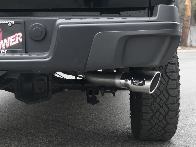 aFe Mach Force-XP Auspuff 3in CB SS 15-17 GM Colorado/Canyon 2,5L/3,6L Seiten Ausgang mit polierter Spitze