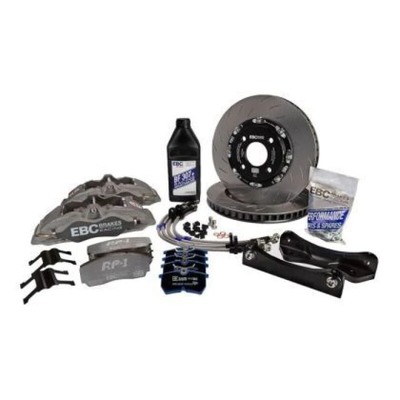 EBC Racing 05-10 Ford Mustang GT 5TH Gen 4.6L Anodized Apollo-4 355mm Rotors Front Big Brake Kit