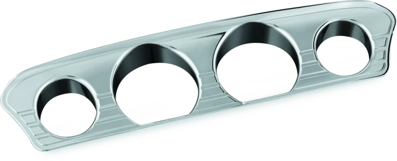 Kuryakyn Tri-Line Gauge Trim für 2014–2023 Harley Davidson Touring Modelle Chrom