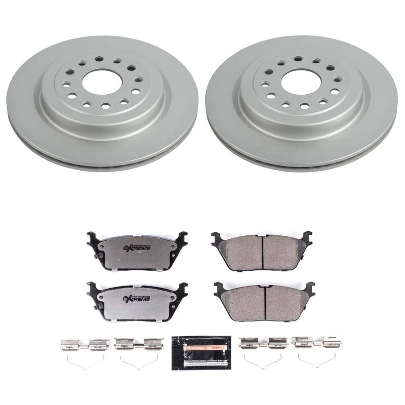Power Stop 19-25 Ram 1500 Rear Z36 Coated Truck & Tow Brake Kit