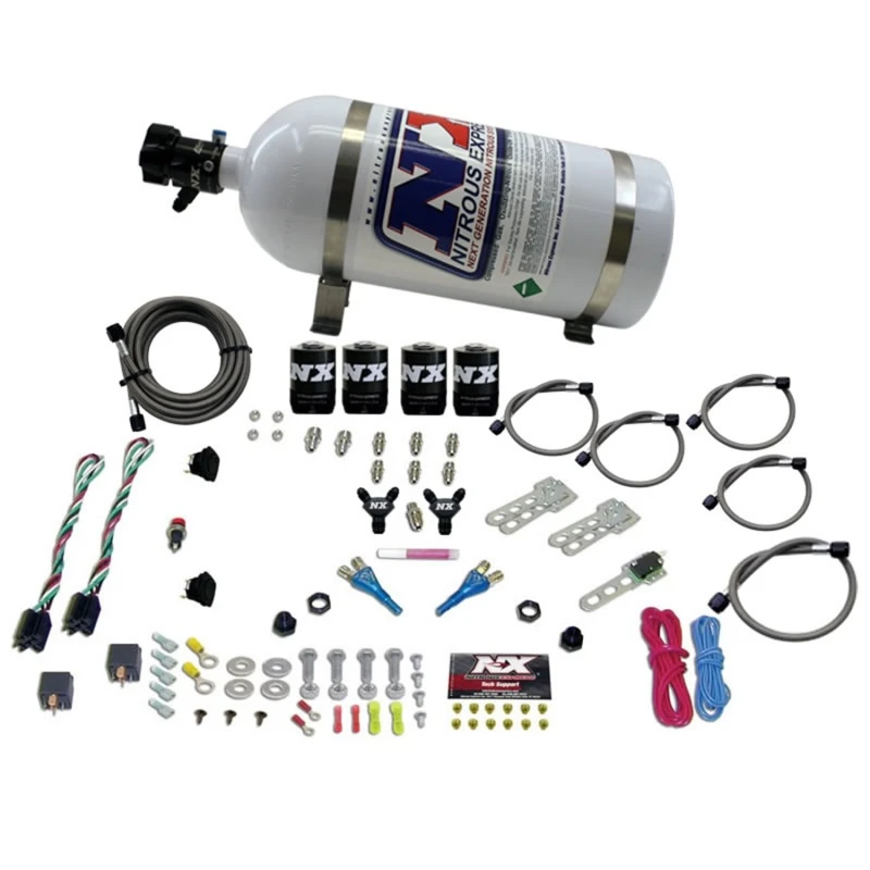nitrous-express_20927-10-67943030a2cc5 Nitrous Express Sport Compact EFI Dual Stage Nitrous Kit (35-75 x 2) x 2 w/10lb Bottle