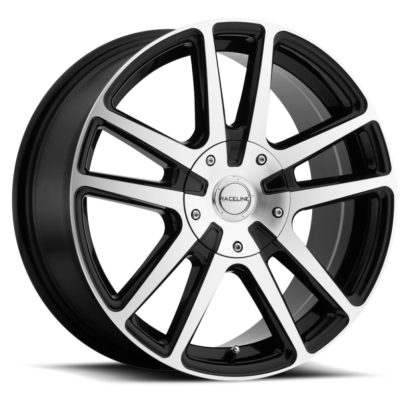 Raceline 145M Encore 17x7.5in / 5x108/5x114.3 BP / 40mm Offset / 72.62mm Bore - Black/MACH Wheel