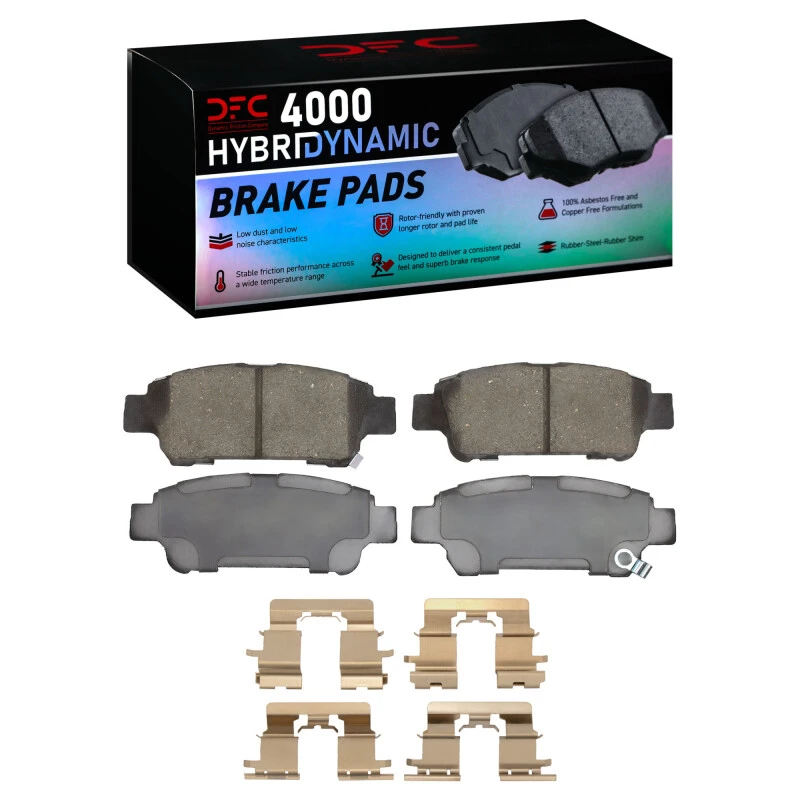 DFC 04-10 Toyota Sienna Rear 4000 HybriDynamic Brake Pads and Hardware Kit