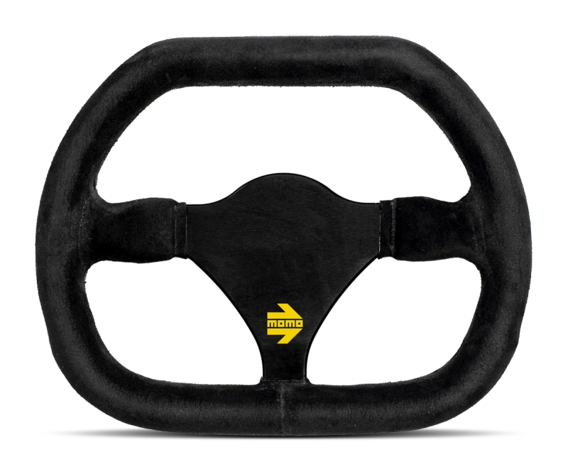 Momo MOD30 Buttons Steering Wheel 320 mm -  Black Suede/Black Spokes/1 Stripe