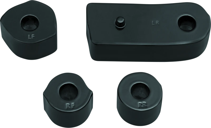 Kuryakyn Driver Floorboard Spacers for 2018-Up Harley Softail Models Gloss Black