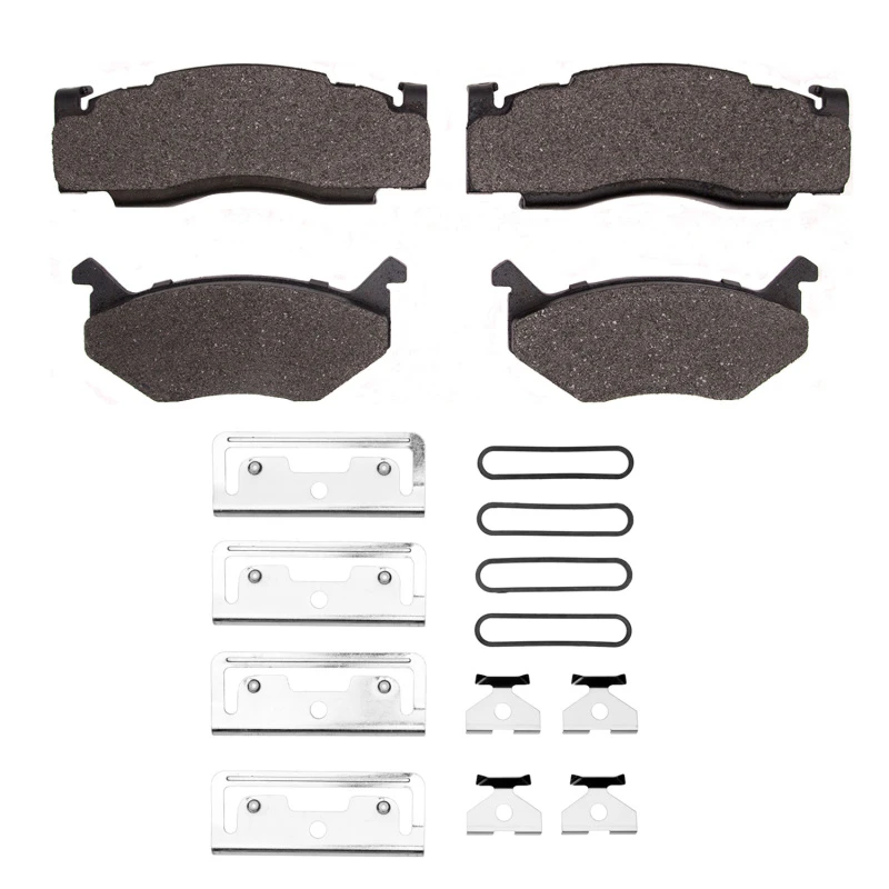 DFC 73-89 Chrysler Imperial Rear/Front 5000 Advanced Semi Metallic Brake Pads and Hardware Kit