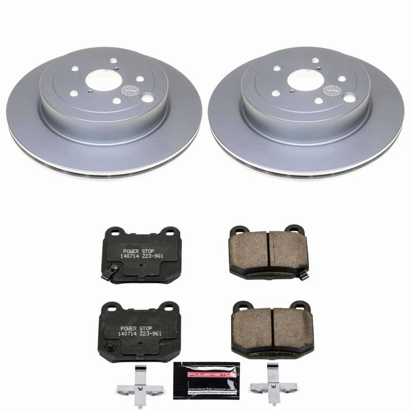 Power Stop 08-14 Subaru Impreza Rear Z23 Coated Brake Kit