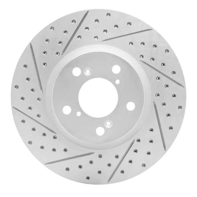 DFC 06-14 Honda Ridgeline Front Left Drilled & Slotted Geoperformance Rotor