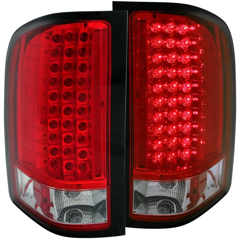 anzo_311047-6792e1c047176 ANZO 2007-2013 Chevrolet Silverado 1500 LED-Rückleuchten Rot/Klar
