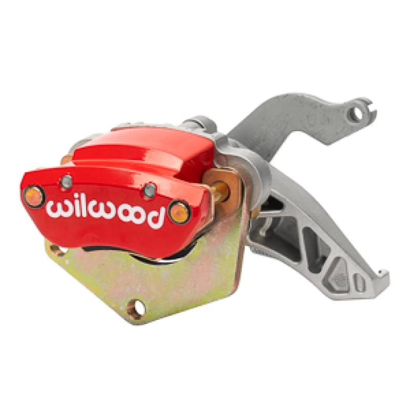 Wilwood Caliper-MC4 Mechanical-R/H for Universal - Silver w/No Logo 2.00in Piston.81in Disc - Red