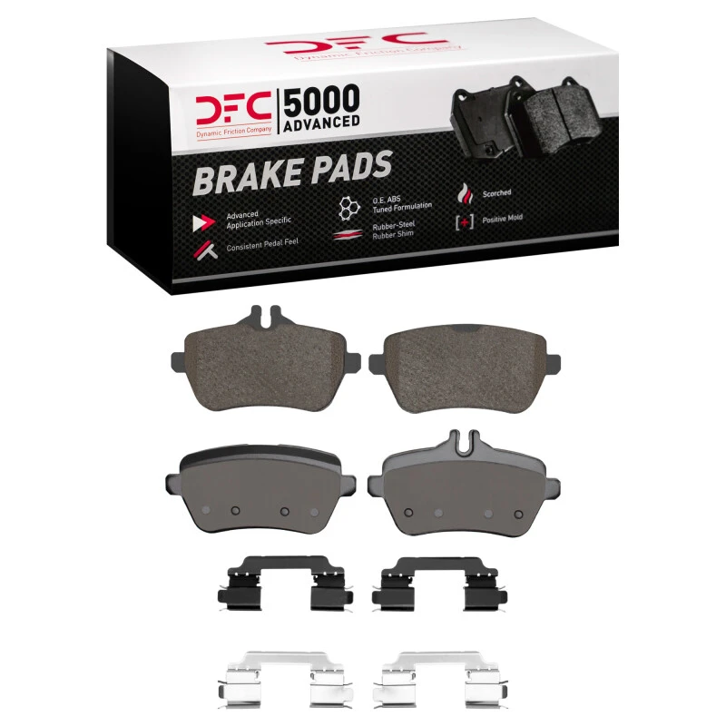 DFC 13-21 Mercedes-Benz SL400 Rear 5000 Advanced Low Metallic Brake Pads and Hardware Kit
