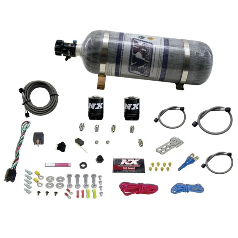 Nitrous Express Ford EFI Renn-Einzel-Düse-Nitrous-Kit (100-250PS) mit Composite-Flasche