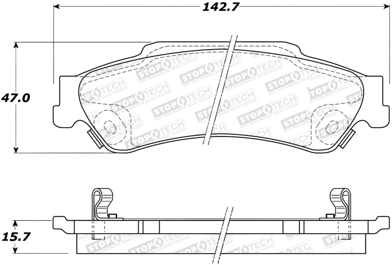 StopTech Street Select Brake Pads