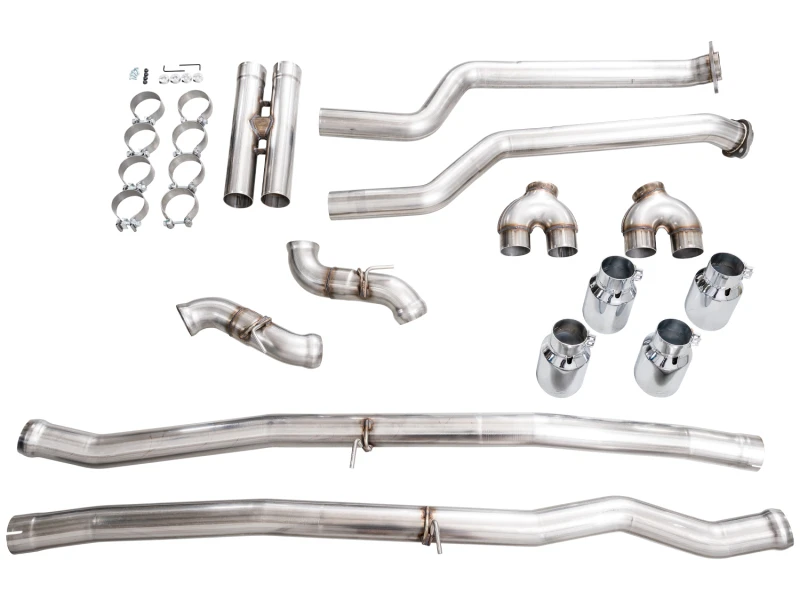 AWE Tuning BMW G90/G99 M5 Track Edition Cat-Back Exhaust - Chrome Silver Tips