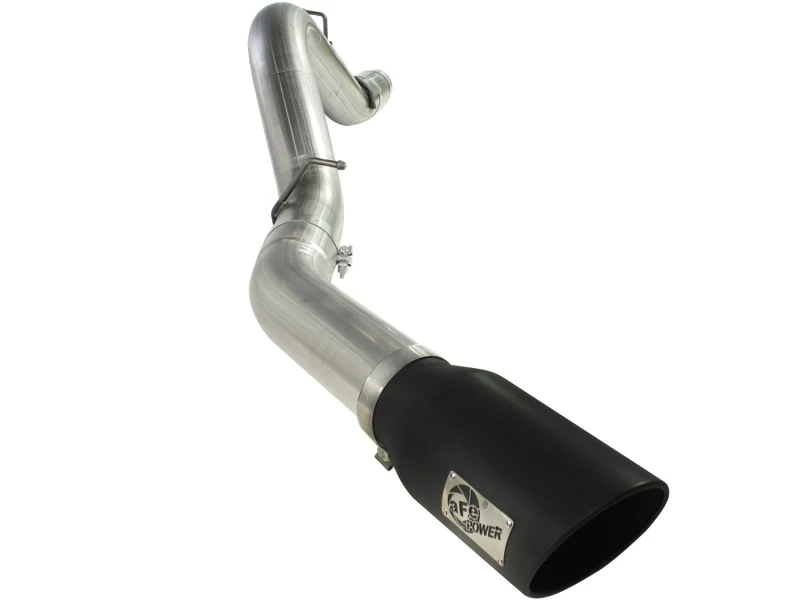 aFe MACHForce XP Auspuff 5 Zoll DPF-Back SS 11-13 GM Diesel Trucks V8-6,6L (td) (LML) (Schwarze Spitze)