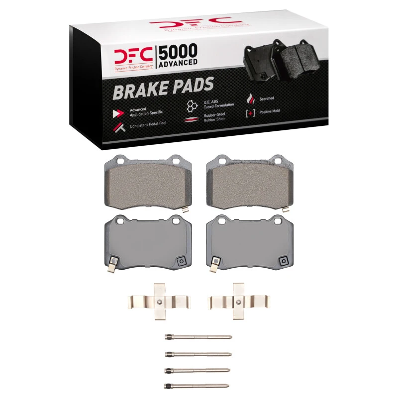DFC 10-16 Hyundai Genesis Coupe Rear 5000 Advanced Ceramic Brake Pads and Hardware Kit