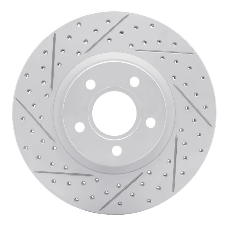 DFC 04-19 Ford Escape Front Left Drilled & Slotted Geoperformance Rotor