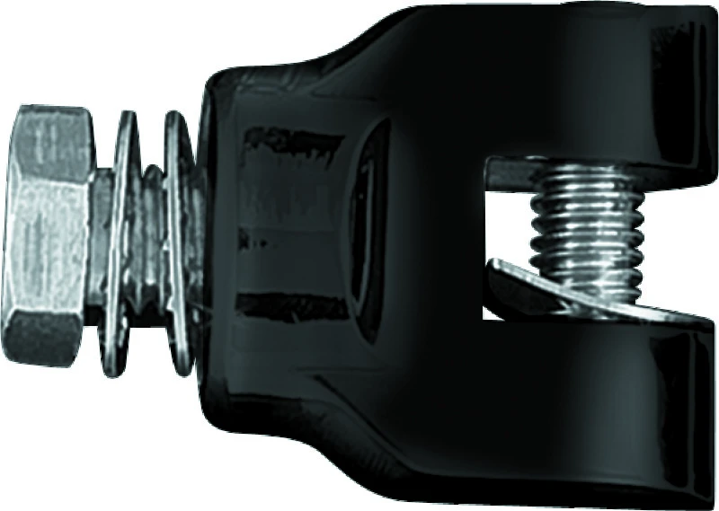 Kuryakyn Short Magnum Fußrastenhalter mit 1/2-13 Befestigungsschrauben Schwarz