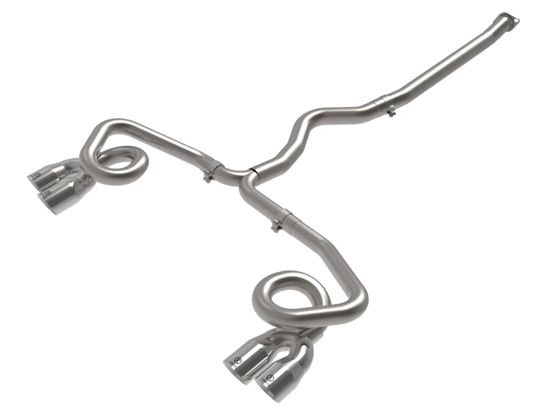 aFe POWER Takeda 3in to 2-1/2in 304 SS Cat-Back Exhaust w/ Polished Tips for 22-23 Subaru WRX H4-2.4L(t)