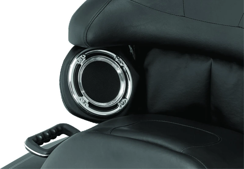 Kuryakyn Rear Speaker Accents in Chrom für Harley-Davidson Touring & Trike