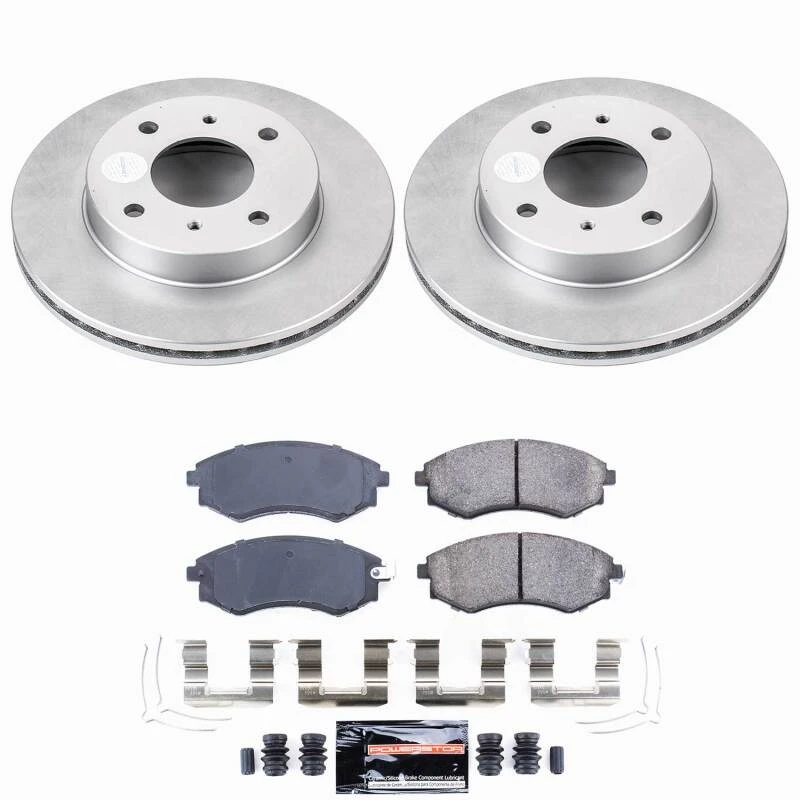 Power Stop 96-98 Nissan 240SX Front Z23 Coated Brake Kit