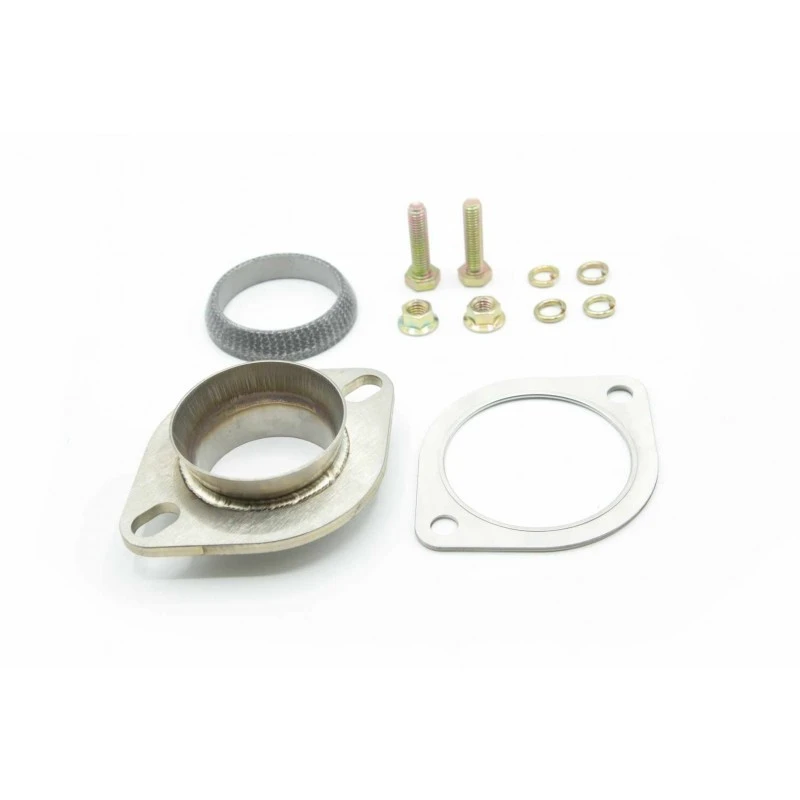 Turbo XS 3-Zoll-Downpipe-Adapter für OEM-Catback mit Auspuffdichtung und Donut-Dichtung für Subaru