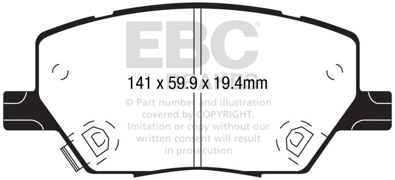 ebc_DP42239R-67931fa711536 EBC 2015+ Fiat 500X 1.4L Turbo Greenstuff Front Brake Pads