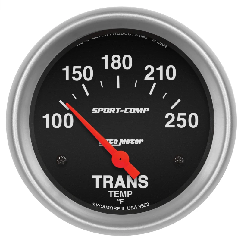 Autometer Sport-Comp 2-5/8in 100-250 Degrees (F) ElectricTransmission Temp Gauge