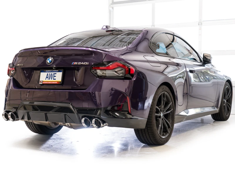 AWE Tuning 22-26 BMW M240i (G42) Track Edition Exhaust - Chrome Silver Tips