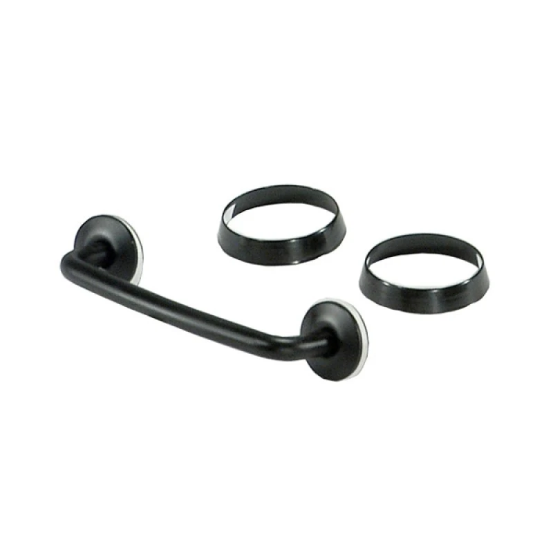 Rugged Ridge 97-06 Jeep Wrangler Schwarzes Windschutzscheiben-Fixierungs-Kit