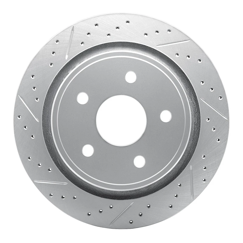 DFC 02-24 Chrysler Aspen Rear Left Drilled & Slotted Geoperformance Rotor