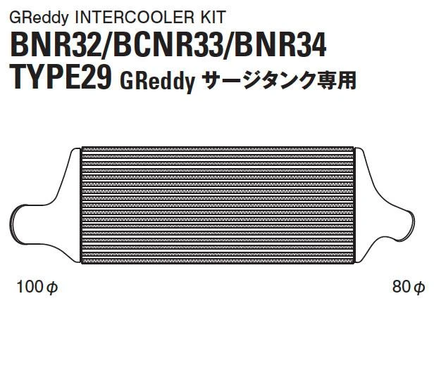 GReddy 89-94 Nissan Skyline GT-R Type 29F Intercooler Kit