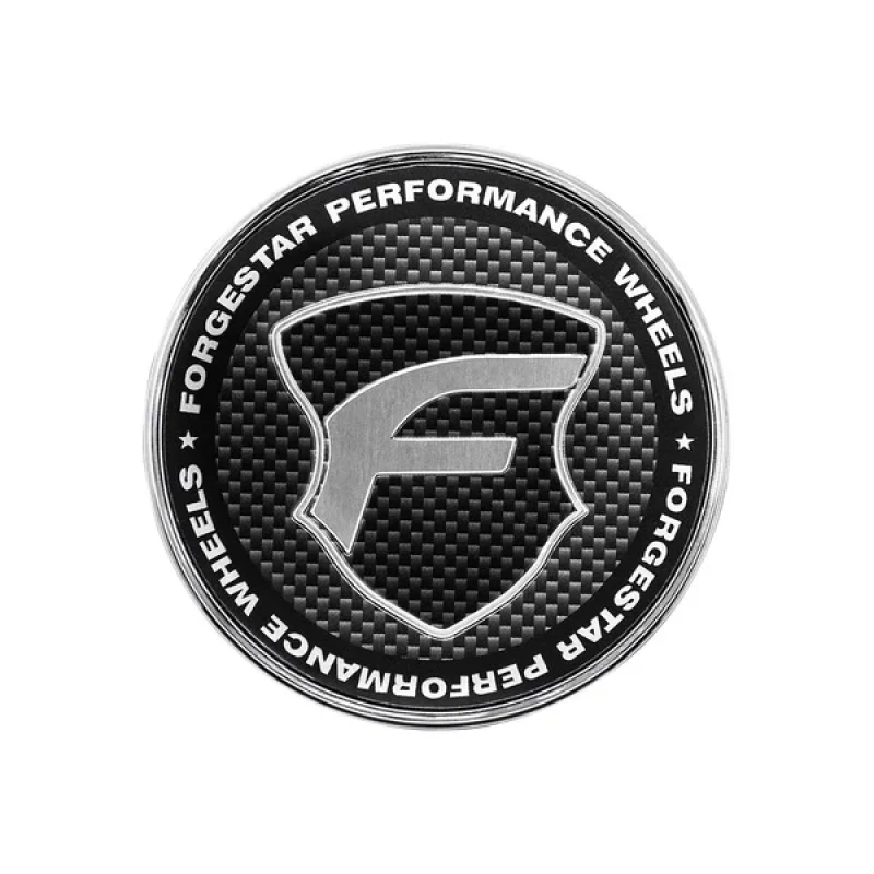 Forgestar Chrome base Carbon Fiber Lens 2.45in O-Ring Cap Flat