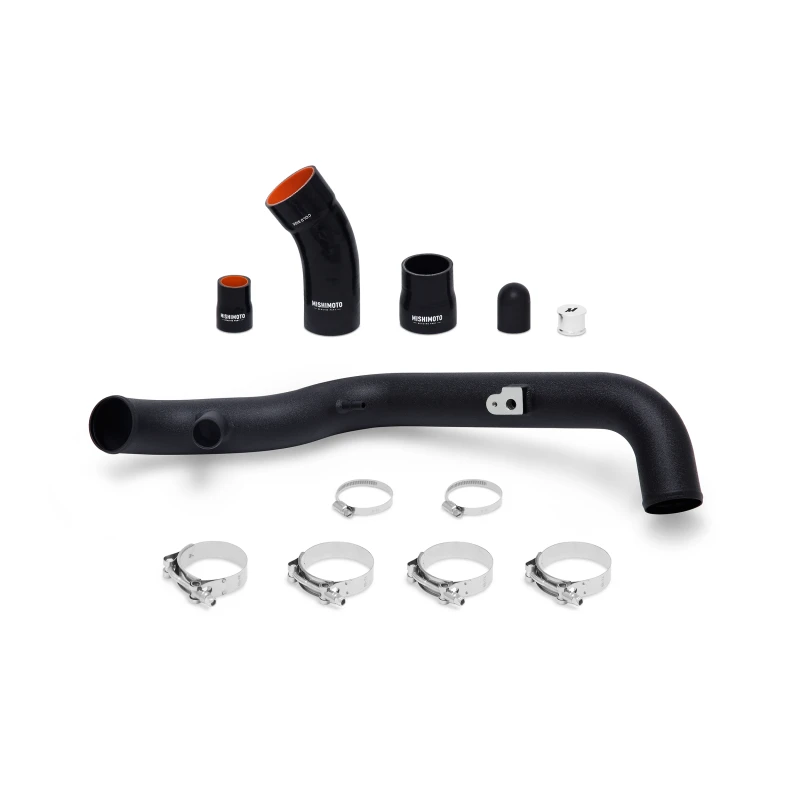 Mishimoto 2014+ Ford Fiesta ST Heiß-Seitige Intercooler-Rohr-Kit - Wrinkle Black