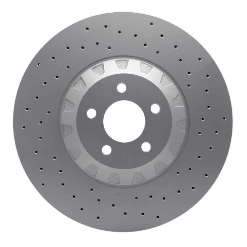 DFC 16-18 Ford Mustang Left Front Drilled GeoSPEC Coated Rotor
