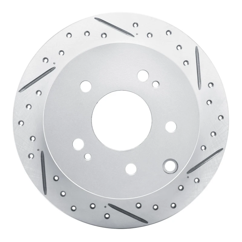 DFC 04-12 Mitsubishi Galant Rear Right Drilled & Slotted Geoperformance Rotor